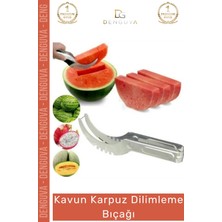 #dilimlemebıçağı Paslanmaz Çelik Mutfak Servis Sunum Pratik Meyve Kesici Kavun Karpuz Dilimleme Bıçağı