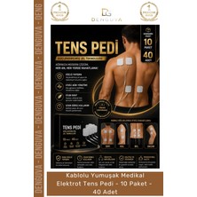 #tenspedi Profesyonel Fizik Tedavi Medikal Elektrot Yüksek Iletkenlikli 40 Adet Tens Pedi 5×5 cm