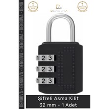 #asmakilit Güvenli Dayanıklı Çelik Gövde Pratik Koruma Sağlayan Uzun Ömürlü Şifreli Asma Kilit 32MM - 1 Adet