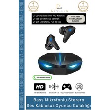 #kulaklık 3D Stereo Anc Gürültü Engelleyici Suya Dayanıklı Mikrofonlu Bluetooth Kablosuz Oyuncu Kulaklık