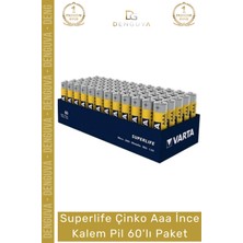 #pil Superlife Çinko Aaa R03 15V Karbon Ekonomik Mega Set Kumanda Saati Ince Kalem Pil 60'lı