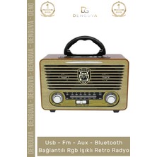 #radyo Everton RT552 Bluetooth Nostalji Retro USB Güçlü Şarjlı Radyo Mp3 Player Müzik Kutusu