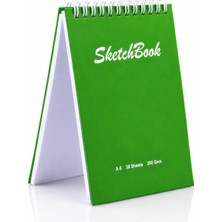Pagos Yayınları Wise Owl Premium A6 SketchBook Sert Kapak Eskiz Defteri | 200 gr Kağıt | 30 Yaprak (60 Sayfa) | Karakalem & Teknik Çizim İçin