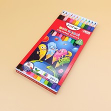 Fatih 12 Renk Kuru Boya Kalemi Seti Çocuk Okul Resim Boyama Kalemi