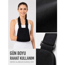 Karahanbey Ortopedik Kol Askısı Ayarlanabilir Boyun Askılı Kol Destek Aparatı Siyah -