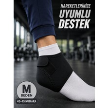Karahanbey M Beden Cırtlı Topuk Çorabı 40-45 Numara Esnek Topuk Ayak Desteği -