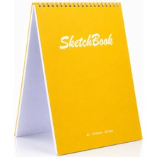 Pagos Yayınları Wise Owl Premium A4 SketchBook Sert Kapak Eskiz Defteri | 200 gr Kağıt | 30 Yaprak (60 Sayfa) | Karakalem & Teknik Çizim İçin