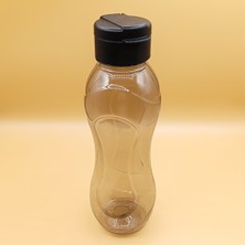 Tuffex Şeffaf Matara Kapaklı 750 ml - Spor, Okul, Günlük Kullanım ve Seyahat Için