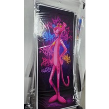 Şimika Direk Kaplama 20X50 cm Kaliteli Baskı 2 Adet Pembe Panter
