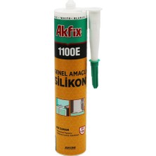 Tuğra Çelik Akfix SA-142 1100E Beyaz Genel Amaçlı Silikon 280G
