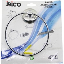 Tuğra Çelik Ibico Banyo BNY-217 Yuvarlak Metal Hluluk Vidalı Montaj