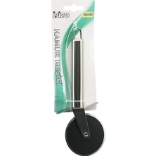 Tuğra Çelik Ibico İ22-079 Küçük Pizza & Hamur Kesici Rulet, Çap: 6.3cm, Krom Saplı 10CM, Metal
