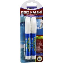 Tuğra Çelik Vodaseal Astm D-4236 Beyaz Derz Kalemi 2 Adet Su Bazlı Kokusuz