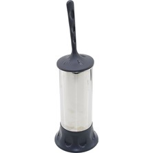 Tuğra Çelik Qs Plastik Beray QS-456 BRY-0347 Metal Klozet Wc Fırça Seti (Plastik Sap & Kapak)