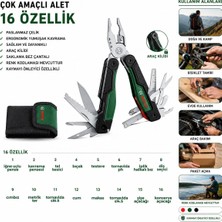 Tuğra Çelik Bosch 1600A02Z98 Çok Amaçlı Pense Seti - Çantalı, 16 Farklı Kullanım