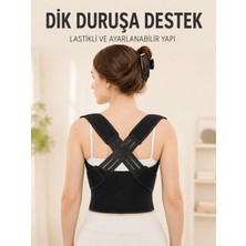 Bucuks Mey Ithalat® Sırt Destek Korsesi Dik Duruş Için Ayarlanabilir Lastikli Postür ve Bel Korsesi