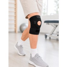 Savarga Kısa Diz Desteği Ligamentli Açık Diz Kapağı Cırtlı Ayarlanabilir Dizlik