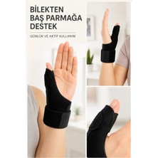 Savarga Metal Destekli El Bilekliği Ateli Başparmak Destekli De Quervain Bilek Desteği