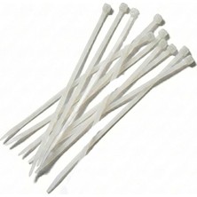 Uravas Store Kablo Bağı Kelepçe Cırt 4,8X400MM 10'lu Beyaz