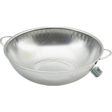 Uravas Store 31CM  Metal Kulplu  Çelik Sepet Süzgeç Ince Tel Ayaklı BX40