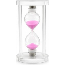 Uravas Store Küçük Cam Kum Saati Cam Standlı= Çap: 6cm-Yükseklik: 10CM BX40