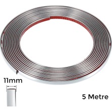 Uravas Store Yapışkanlı Nikelaj Şerit Bant Çıta 11MM 5 Metre Krom