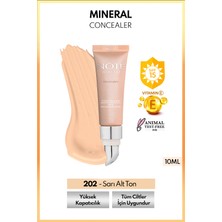 Mineral Concealer Spf 15 Yoğun Kapatıcı Metal Başlıklı Göz Altı Kapatıcısı - 202 Orta Açık