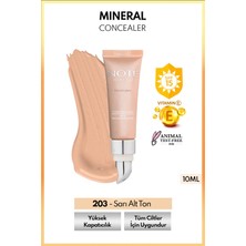 Mineral Concealer Spf 15 Yoğun Kapatıcı Metal Başlıklı Göz Altı Kapatıcısı - 203 Orta Koyu