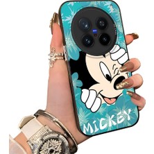HONTINGA Vivo X200 Pro ile Uyumlu Kılıf Silikon Kenar Sert Arka Kamera Koruyucu Basitlik Anti Düşme Kamera Sevgili Çift Kılıf Mickey Desen Couple Telefon Kılıfı K1-1782