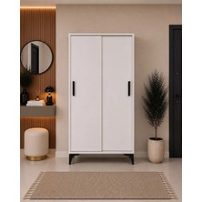 Afilli Olivia MDF Ayakkabılık Portmanto Klasik Tasarım 90 cm Genişlik 181 cm Yükseklik