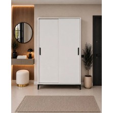 Afilli Liva MDF Sürgülü Portmanto 116 cm Genişlik 180 cm Yükseklik 40 cm Derinlik Klasik Tasarım