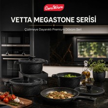 Ceraware Vetta 10 Parça Megastone Kaplama Yapışmaz Tencere Tava Seti