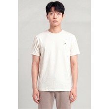 Piero Perla Nakış Detaylı Regular Fit Erkek Bisiklet Yaka T-Shirt