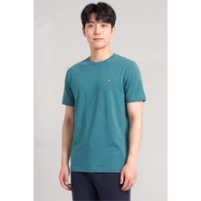 Piero Perla Nakış Detaylı Regular Fit Erkek Bisiklet Yaka T-Shirt