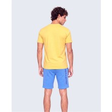 Piero Perla Erkek Bisiklet Yaka Yüksek Baskı Detaylı Regular Fit T-Shirt