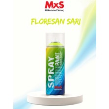 MxS Floresan Sarı Akrilik Sprey Boya 400 ml