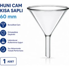 Labolist Cam Huni Kısa Saplı Borosilikat 60MM - 1 Adet