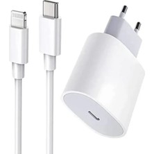 MuhendisTech MuhendisTech iPhone 20W Tüm Serilerle Uyumlu Hızlı Şarj Aleti Adaptör ve Kablo Set 6 7 8 x 11 12 13 14 Pro Max MuhendisTech