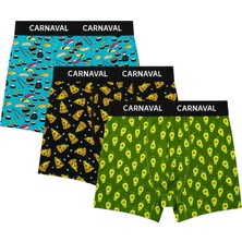 Carnaval Socks Carnaval Snack Garden Erkek Boxer 3’lü Set