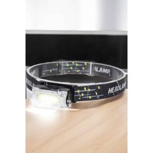S'82 Kafa Lambası El Fenerli Kamp Lambası USB Şarjlı Esnek Lamba