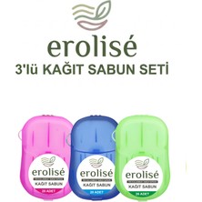 Erolise 3'li Paket Kağıt Sabun 60 Yıkama