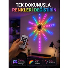 S'82 Rgb LED Duvar Lambası Uzaktan Kumandalı Telefon Kontrollü Ortam Aydınlatması