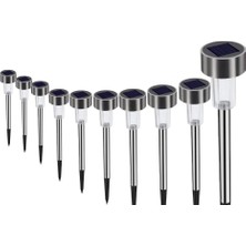 Uravas Store Metal Gövdeli Solar Bahçe Lambası 10 Lu Paket