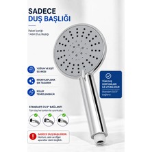 Plodna House 5 Fonksiyonlu Su Tasarruflu Büyük Boy Duş Başlığı ABS Gövde ile Modern Tasarım