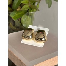 Bade Jewelry Xuping Gold Bombeli Tasarım Basic Kararmaz Çelik Modern Küpe