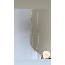 Bade Jewelry Fd Gold Yılan Desen Tasarım Kararmaz Çelik Zincir Kolye