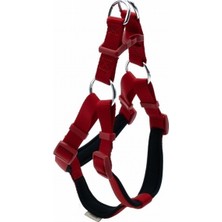 Doggie Konfor Ronin Dokuma Köpek Göğüs Tasması Kırmızı 2X45-55 cm