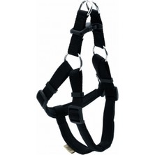 Doggie Konfor Ronin Dokuma Köpek Göğüs Tasması Siyah 2X45-55 cm
