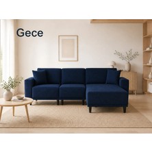 Rolivs Rivol K60 + J60 + Uz Modüler Köşe Koltuk Gece 250 x 165 cm