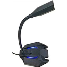 Nacario Snopy SN-110M Siyah LED Işıklı USB Gaming Oyuncu Masaüstü Mikrofon
